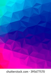 Vector three dimensional special effect. Optical illusion of 3d. Pattern with polygonal tiles. Abstract vector 3d effect. Illusion of gradient effect. Low poly pattern. Geometric background