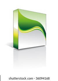 VECTOR Three Dimentional Business Software Box - Environment Green Series