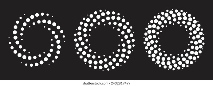 vector three dotted spiral vortex