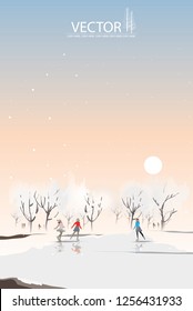 vector three girl skating in the outdoor park