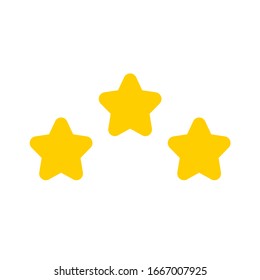 icono vector tres estrellas. Eps. 10.