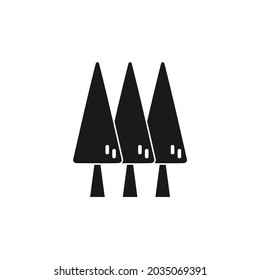 vector three trees close together