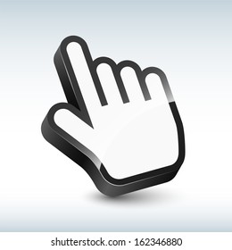 Vector three-dimensional hand cursor