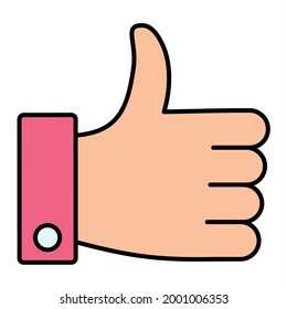 Diseño del icono de contorno relleno del miembro del vector
