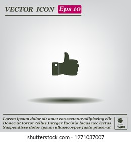 Vector thumb up icon