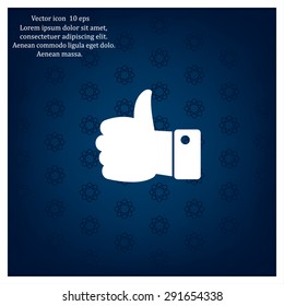 Vector thumb up icon