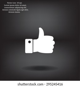 Vector thumb up icon