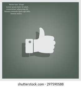 Vector thumb up icon