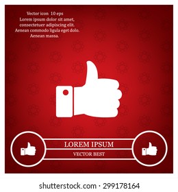 Vector thumb up icon