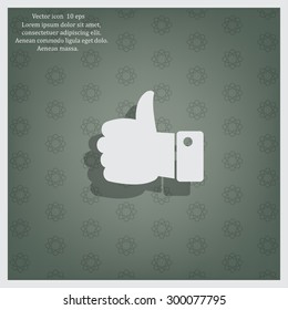 Vector thumb up icon