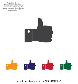 Vector thumb up icon
