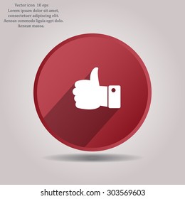 Vector thumb up icon