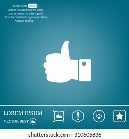 Vector thumb up icon