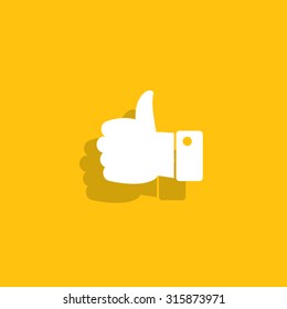 Vector thumb up icon