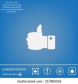 Vector thumb up icon
