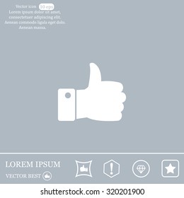 Vector thumb up icon