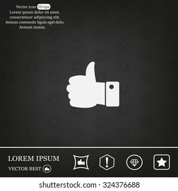 Vector thumb up icon