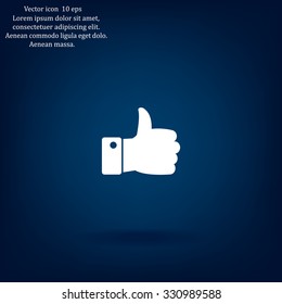 Vector thumb up icon