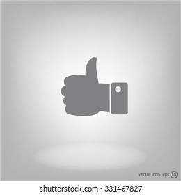 Vector thumb up icon