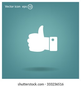 Vector thumb up icon