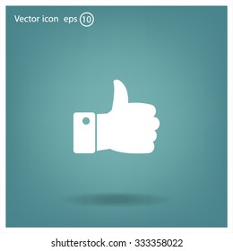Vector thumb up icon