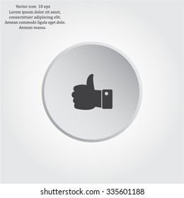 Vector thumb up icon