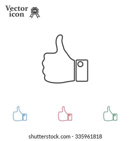 Vector thumb up icon