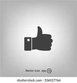 Vector thumb up icon