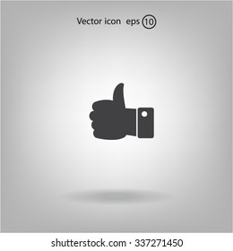 Vector thumb up icon