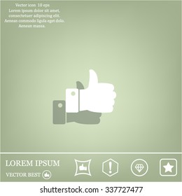 Vector thumb up icon