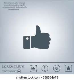 Vector thumb up icon
