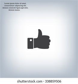 Vector thumb up icon