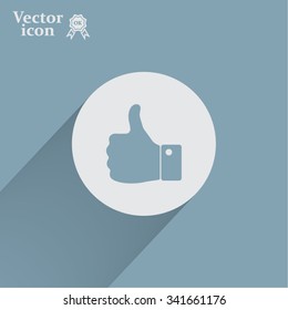 Vector thumb up icon
