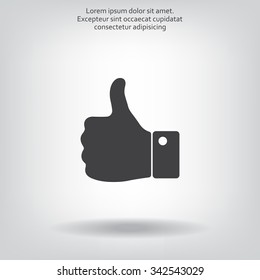 Vector thumb up icon