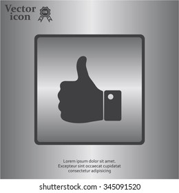 Vector thumb up icon