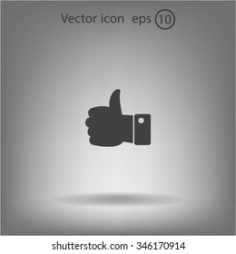 Vector thumb up icon
