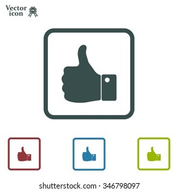 Vector thumb up icon