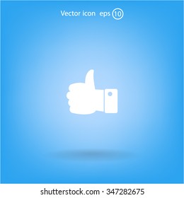 Vector thumb up icon