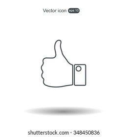 Vector thumb up icon