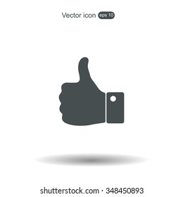 Vector thumb up icon