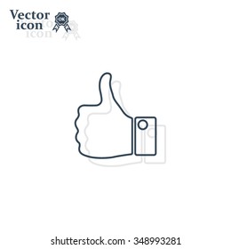 Vector thumb up icon