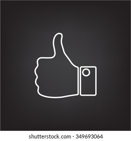 Vector thumb up icon