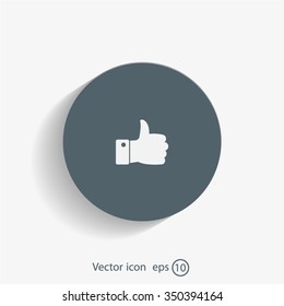 Vector thumb up icon