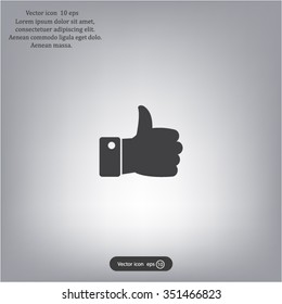 Vector thumb up icon