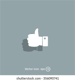 Vector thumb up icon