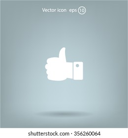 Vector thumb up icon
