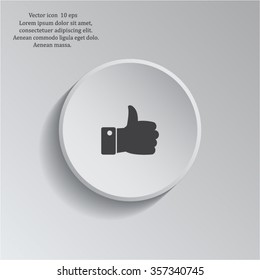 Vector thumb up icon