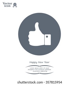 Vector thumb up icon