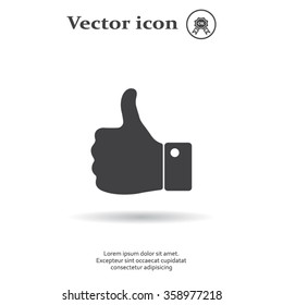 Vector thumb up icon