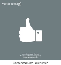 Vector thumb up icon